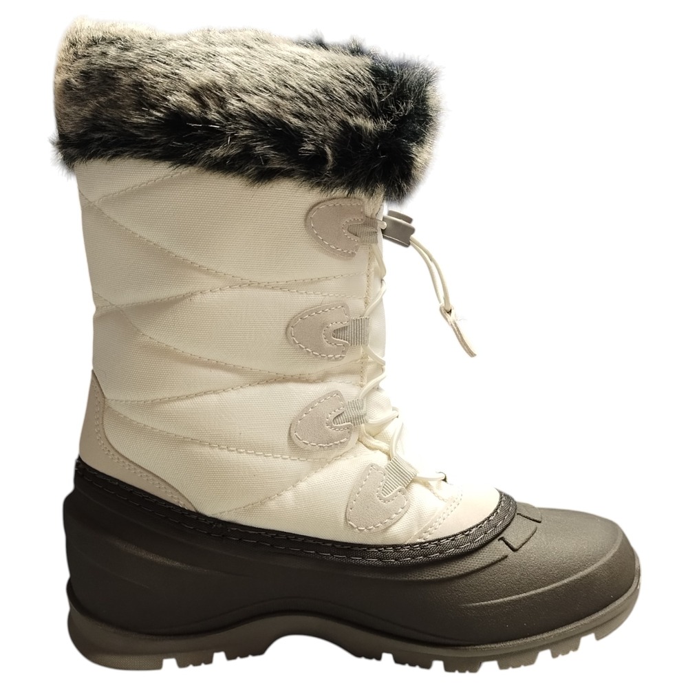 Kamik Momentum 3 Vegan Winter Boots Womens Size 7 Gray White Waterproof 97559